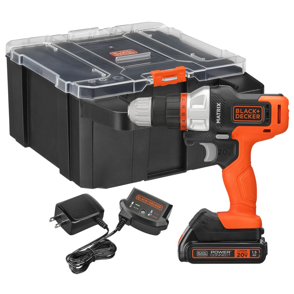 20V MAX *POWERCONNECT MATRIX Cordless Drill with Storage Case. Battery and Charger Included